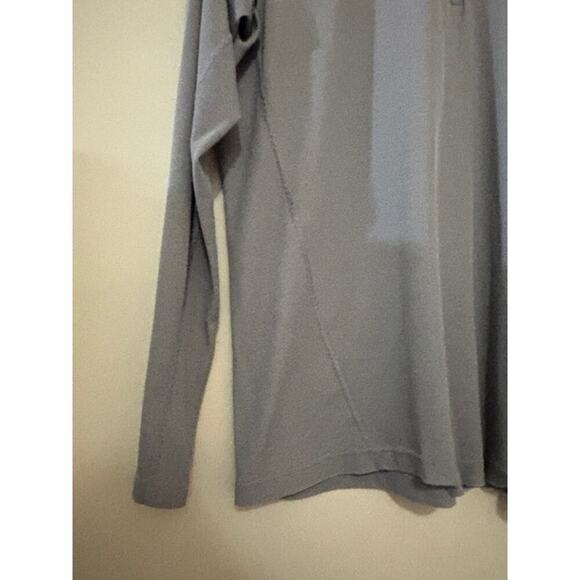 Patagonia 1/4 Zip Pullover Long Sleeve Light Base Layer Gray Mens Large - Picture 5 of 7